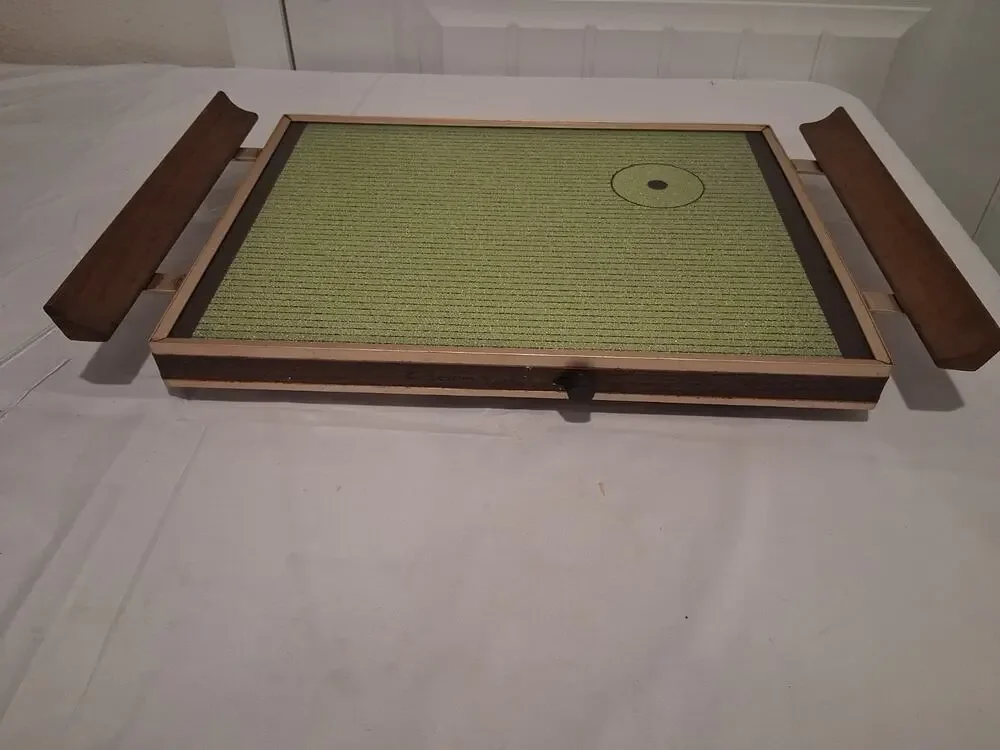 Vintage Cornwall 1341 Electric Warming Tray Avocado Green WORKS No Cord